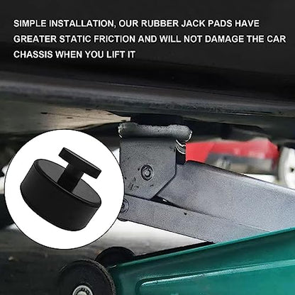 4Pcs Jack Pad Jacking Lift Pad Compatible with Chevrolet Corvette C5 C6 C7, Rubber Lift Point Adapter Jack Pucks Vehicles Accessories-Durable Rubber Jacking Lift Puck Set - Jack Pad Kit
