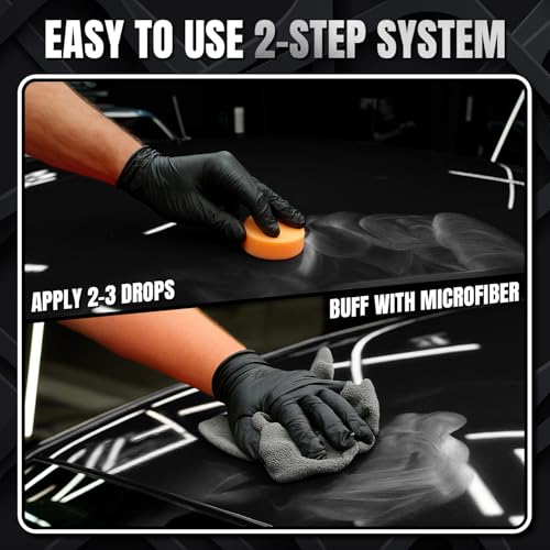 Black Scratch Remover – Car Scratch Repair & Swirl Remover for Vehicles – Deep Scratch Repair Compound & Polishing Solution – Car Paint Repair Kit for Clear Coat & Paint Restoration – 8 oz