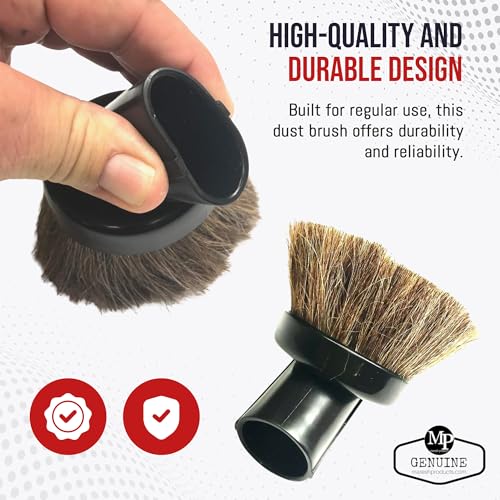MP Maresh Products Dust Brush Attachment - Soft Bristle Cleaning Brush | Compatible with 1 1/4" Shop Vac, Eureka, Hoover, Central Vacuum System, Ceiling Fan Cleaner Duster, Household Vacuum Cleaners - size: Vacuum Brush