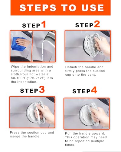 3 Pack Metal Dent Puller,Car Dent Puller,car dent Repair kit,Suction Cup Dent Puller,Aluminum Dent Remover Tool for Car Dents, Glass, Screen,Tiles & Objects Moving - color: A/3PCS Metal Suction Cup