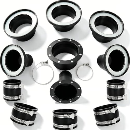 Magnetic Dust Collection Fittings Super Pack for 4" & 2.5" Shop Vac Hoses | Quickly Switch Hoses Between Woodworking Machines - size: Magnetic Dust Collector System