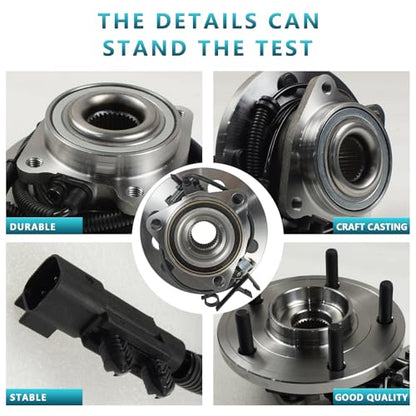 513273 Front Wheel Bearing Hub Assembly for Chrysler Town & Country 2008-2016, Dodge Grand Caravan 2008-2016, Volkswagen Routan 2009-2014, Ram C/V 2012-2015 (2PCS) - size: 513273