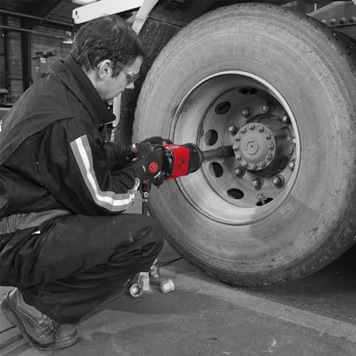 Chicago Pneumatic CP7782-6 Air Impact Wrench (1 Inch), 6 Inch Ext. Anvil, Air Gun Industrial Repair & Assembly Tool, D-Handle , Pinless Rocking Dog, Max Torque Output 1920 ft. lbf/2600 Nm, 5200 RPM - size: 6-Inch, style: Tool - Extended Anvil