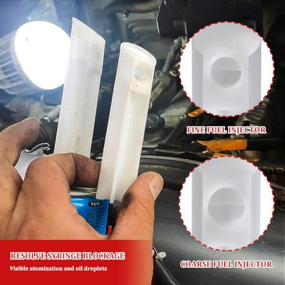 4Pcs Fuel Injector Cleaner Kit, Universal Fuel Injector Flush Cleaner Adapter DIY Cleaning Tool Kit, Fuel Pressure Tester Kit for Car Fuel Injector Tester Fuel Pump Pressure Test Automotive