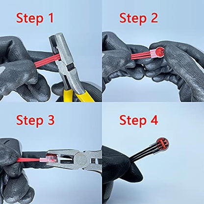(Pack of 200) K3/UR2 Splice Connector Wire to Wire - color: Ur2 Connectors