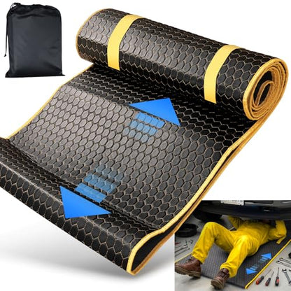 Magic Rolling Creeper Mat Portable Mechanics Mat | Low Clearance, Foldable Garage Padded Mat, For Under Car Repair, Storage Bag Included, Cool Gifts for Men Dad Father