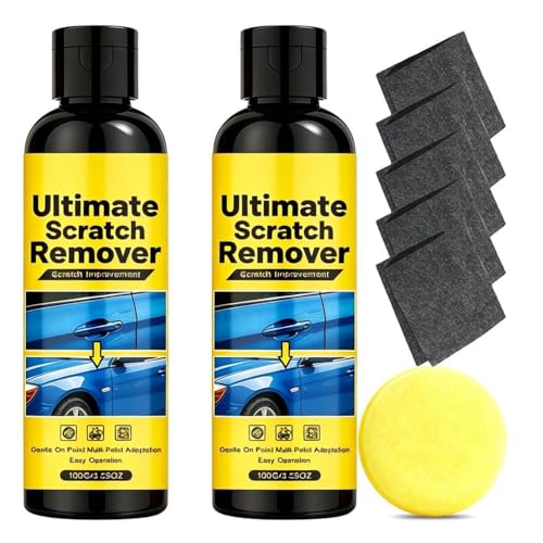 Ultimate Scratch Remover, 60-Second Surface Scratch Fix, Car Cloth Scratch Remover, All Paint Colors Polishing Kit, Car Scratchs Repair Paste Deep Scratch (2PCS) - color: 2PCS