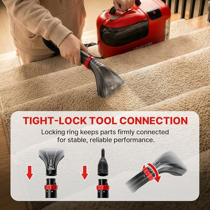 Shop-Vac Portable Carpet Cleaner Machine with Steam & Heating, 5430225 | Cleaning Solution Included, 3 Modes, Deep Stain Removal with Self-Cleaning Tool, for Car, Furniture, Stair & Fabric Cleaning