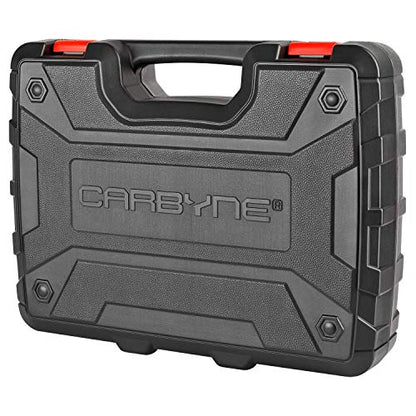 CARBYNE 84-Piece Master Hex & Torx Bit Socket Set & External-Torx Socket Set | S2 Steel Bits, CrV Steel Sockets, Corrosion Resistance, Durable Case | 1/4", 3/8" & 1/2" Dr.