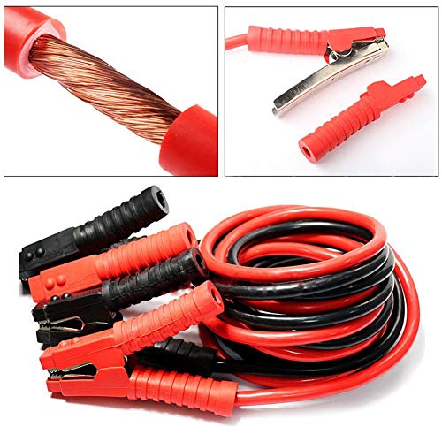 Auto Jumper Cables 1 Gauge 1200AMP 20Ft Heavy Duty Booster Cables, for Car Van SUVs Truck Petrol/Diesel Automotive Engines