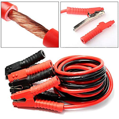 Auto Jumper Cables 1 Gauge 1200AMP 20Ft Heavy Duty Booster Cables, for Car Van SUVs Truck Petrol/Diesel Automotive Engines