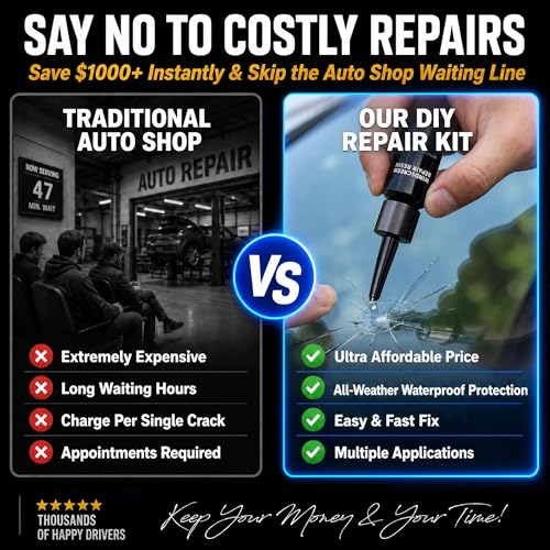 Callmynm Upgraded Windshield Repair Kit for Chips and Cracks, Nano Auto Glass Repair Fluid, 2-Pack | 2026 Professional Car Glass Repair Kit, Easy home fix for Star, Bulls-Eye & Long Cracks, skip expensive shop bills