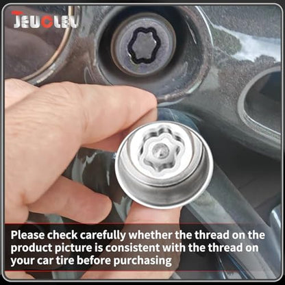 054 Wheel Locking Nut Key Socket Compatible with BMW Series, (Socket OD 29mm - ID 25mm), Wheel Anti-Theft Lug Nut Removal Tool, Anti-Theft Screw Remover - color: Socket 054