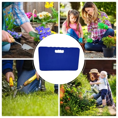 Thick Kneeling Pad - EVA Foam Garden Kneeler Mat | Foam Thick Mat | Gardening Kneeling Pad | Non-Slip Bathroom Mat Yoga Exercise Multifunctional Cushion EVA Car Repair Pad, 42x21x2cm, Blue - color: Blue