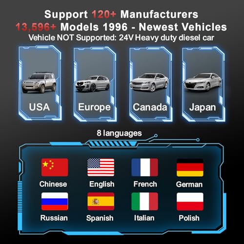 KONNWEI KW906 Red OBD2 Scanner Bluetooth (Red) - color: Red