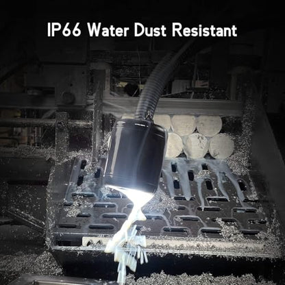 12W Magnetic Light,IP66 Waterproof Lathe Machine Work Light for Milling Drill Press with Upgrade 8T Magnetic Base - size: 12W Work Light + 8T Magnetic Base
