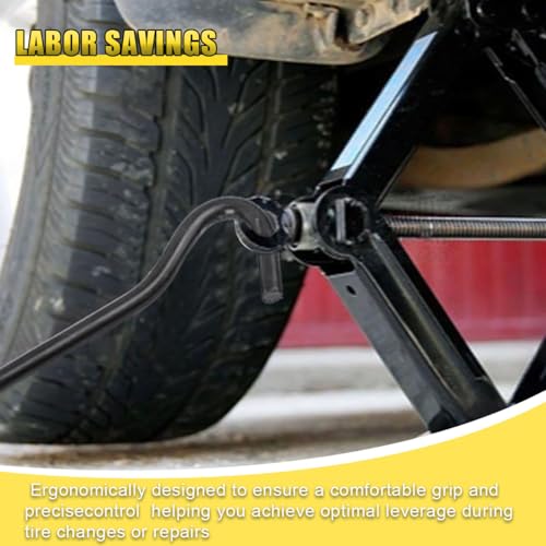 Car Scissor Jack Handle, Automotive Wheel Lug Wrench, Steel Vehicle Tire Lift Tool, Universal Trailer Jack Replacement & Repair Accessory for SUV, Sedan, Truck (Extended) - size: Extended Lug Wrench