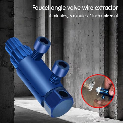 Broken Faucet Removal Tool, Quick-Release Bolt Extractor Kit for Damaged Pipes, High-Strength Anti-Rust Screw Remover Tool for Valves Hex Bolts | DIY Home Repair Essentials