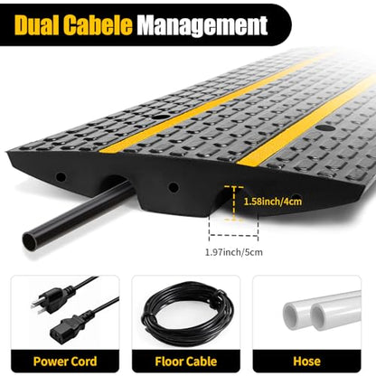 Rubber Driveway Ramps, Heavy Duty 66139lbs Weight Capacity Low Profile Car Ramps, Threshold Ramp for Loading Dock, Garage, Sidewalk, Truck, Scooter, Bike, Motorcycle & Wheelchair