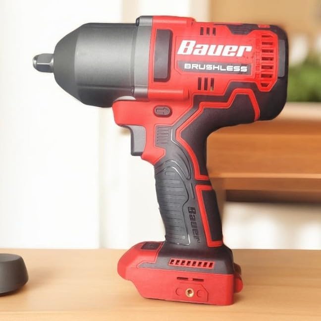 20V Brushless Cordless 1/2 in. High-Torque Impact Wrench - Tool Only - Battery and Charger Sold Separately - Compatible with Bauer