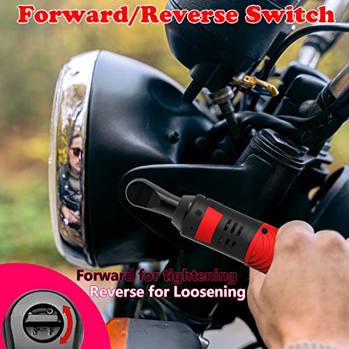 Dobetter Cordless Ratchet Wrench 3/8 Electric Ratchet Wrench, 55 N·m Power Ratchet Tool with 2 Ah Lithium Batteries and Quick Charger -DBCRW12S - size: short-1 battery