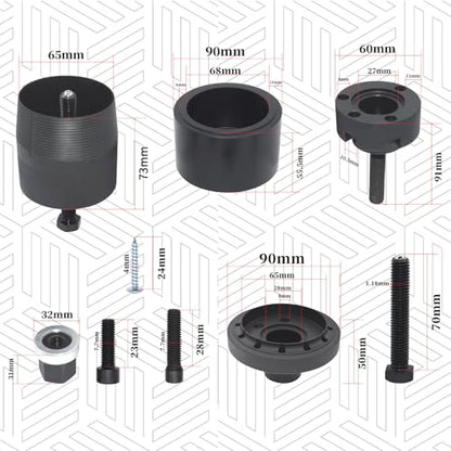 Crankshaft Front Oil Seal Installer and Removal Kit | Front Crankshaft Seal Removal Tool, Compatible with BMW N40, N42, N45, N46, N52, N53, N54 Engines, with Carrying Case