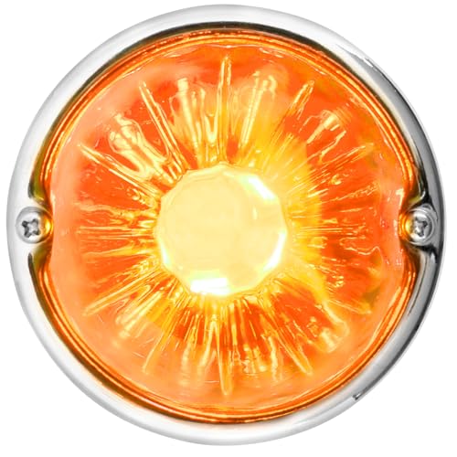 GG Grand General 92435 Stainless Steel Dark Amber Watermelon Glass Lens Kit for #1157, Bulb not Included - color: Dark Amber, style: 1157 Bulb Base