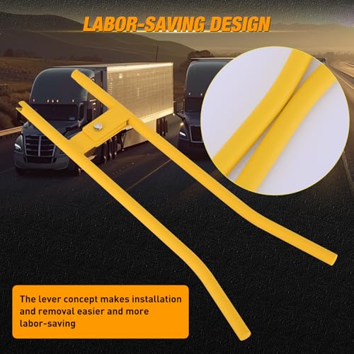 GOOACC Truck Brake Spring Tool LT890 Heavy Duty Truck Brake Spring Slack Adjustable Tool Anchor Pin Spings Installer for Semi Trucks Brake Spring Pliers Air Drum Brake Shoe Spring Tools LTI 890 Yellow - color: Truck Brake Spring Tool Yellow
