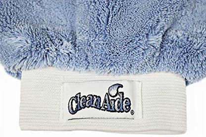 CleanAide Microfiber Terry Weave Dusting & Polishing Mitt, Lint-Free, Scratch-Free, Ultra-Soft, for Home Cleaning & Auto Detailing, 5-Pack