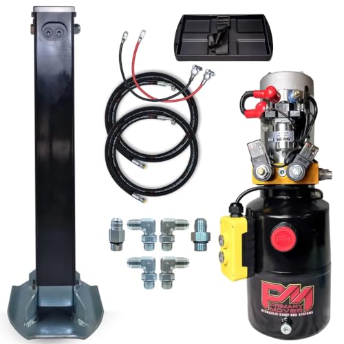 Primary Mover 12K Double Acting Hydraulic Trailer Jack (12,000 lb) - Power Jack 12K, Lift Trailer Jack Stand with Hydraulic Power Unit - style: 12k Jack Kit "Weld on"