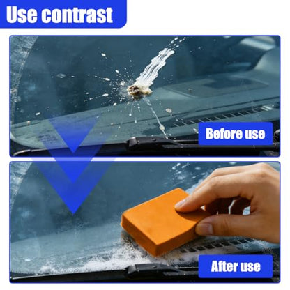 4PCS 400g Car Mud Bar, No Scratch Universal Magic Mud Bar Kit with Adsorption Capacity, Automotive Glass Detailing Clean Accessories for Car, SUV, RV, Truck Washing
