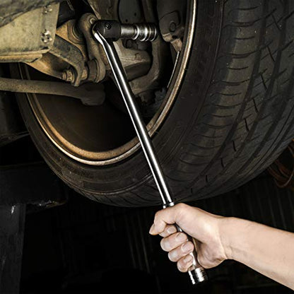 EPAuto 1/2 Inch Drive by 17.5'' Length Breaker Bar, CR-V Steel - color: Chrome, size: 17.5'' Length - 1/2-Inch Drive