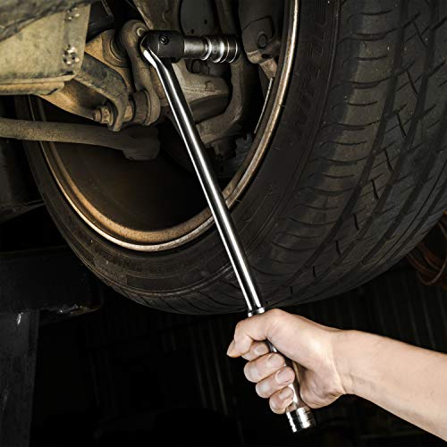EPAuto 1/2 Inch Drive by 17.5'' Length Breaker Bar, CR-V Steel - color: Chrome, size: 17.5'' Length - 1/2-Inch Drive