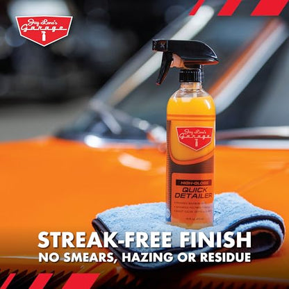 Jay Leno's Garage Quick Detailer Spray – Car Detailing Spray and Auto Detailer Spray for a High Gloss Finish, Fast Shine Car Exterior Cleaner and Everyday Easy Quick Detail Automotive Cleaner (16 oz) - size: 16 Fl Oz (Pack of 1)