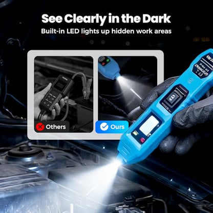Automotive Circuit Fault Probe Tester - 20A 48V LED Display Front Light, for Sedans Pickup Trucks SUVs Motorcycles Engineering Vehicles Boats