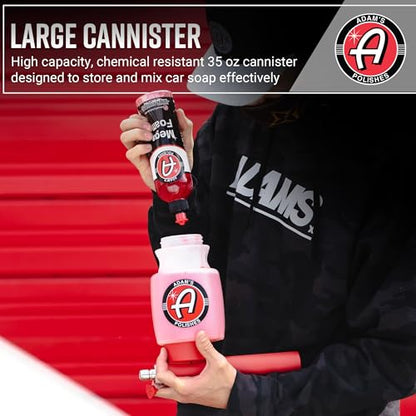 Adam's Polishes Foam Gun Car Wash Sprayer - Connects to Garden Hose for Car Washing, No Pressure Washer Required, Use Snow Foam Blaster with Car Soap, Shampoo or Detergent - style: Premium Foam Gun