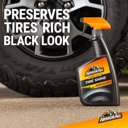 Armor All Extreme Tire Shine Spray , Tire Cleaner and Shine, 22 Fl Oz Each, 6 Pack - style: 6-Pack Tire Shine