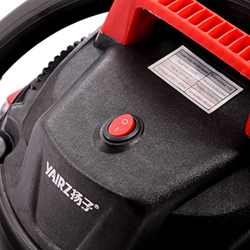 3 in 1 Wet/Dry Vacuum Cleaner,1000W Portable Heavy-Duty Cleaner with Four Flexible Universal Wheels,Cyclonic Duct Design,15L Multifunction Vacuum for House, Garage, Car and Workshop,Etc