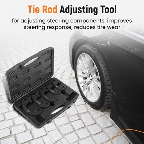 maXpeedingrods 5PCS Tie Rod and Pitman Arm Adjusting Tool Set, Compatible with 1/2" Drive Ratchet, Tie Rod End Sleeves Adjustment Tool for Chevy Ford Chrysler ect. Most of SUVs & Trucks