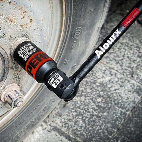 1/2" Drive 32 Inch Breaker Bar, Heavy Duty Head, Premium Chromium-Molybdenum Steel, Laser Etched Marking, for Grip and Break Loose Tight Bolts, Nuts - size: 1/2" 32-inch