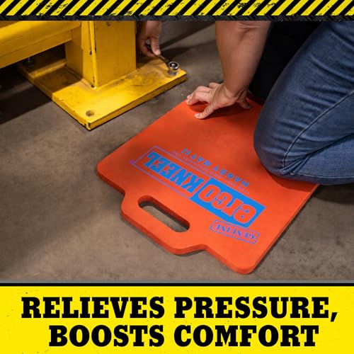 High Visibility Foam Kneeling Pad, 14" x 21", Extra Thick | Heavy-duty anti-fatigue foam, High-visibility orange, Safety, Aircraft maintenance, Construction, Garden use