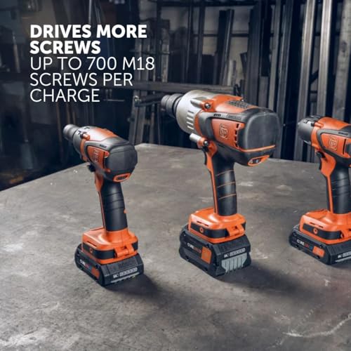 Fein ASCD 18-200 W4 AS Cordless Impact Driver | Brushless motor and 6 Torque Settings, 1/4 in Hexagon socket, Battery compatibiltiy Li-ion / CORE 18 V Li-ions, 71151161090 - style: ASCD 18-200