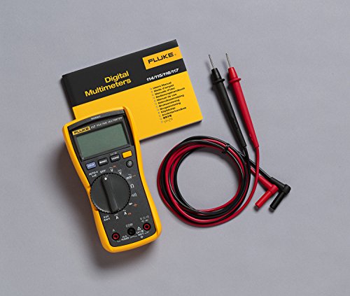 Fluke 117 Digital Multimeter, Non-Contact AC Voltage Detection, Measures Resistance/Continuity/Frequency/Capacitance/Min Max Average, Automatic AC/DC Selection, Low Impedance Mode | Non-Contact AC Voltage Detection, Measures Resistance/Continuity/Frequenc