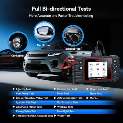 iCarsoft LR V3.0 2026 Version Bidirectional OBD2 Scanner for Most Land Rover/Jaguar from 1996-2025 Full Systems 36 Services Diagnostic Scan Tool Graphic Data Car Code Reader with Lifetime Free Update