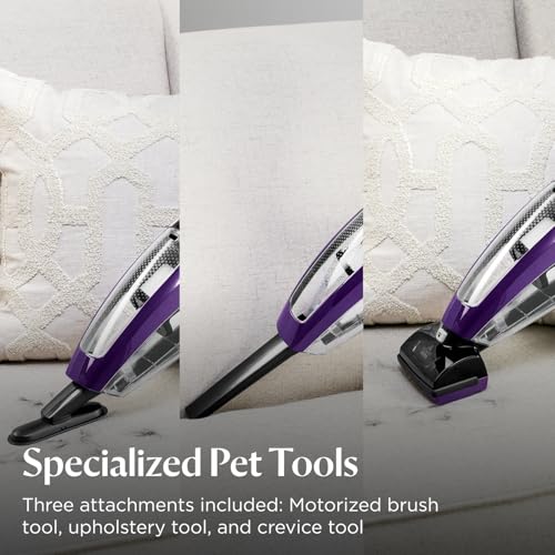 Bissell Pet Hair Eraser Cordless Hand Vacuum, Home, Auto & Pet, 2390A | Lithium Ion battery for consistent power; ideal for home, auto & upholstery pet hair pickup