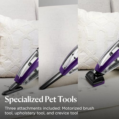 Bissell Pet Hair Eraser Cordless Hand Vacuum, Home, Auto & Pet, 2390A | Lithium Ion battery for consistent power; ideal for home, auto & upholstery pet hair pickup