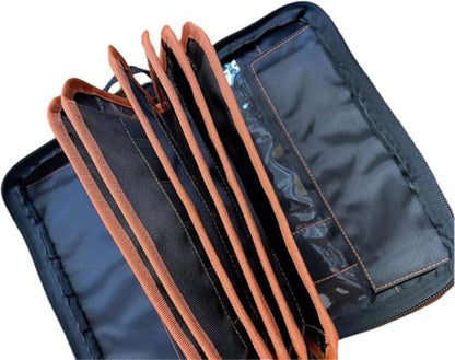 Lishi Portable Tool Storage Bag, 2 in 1 Hand Carry Bag Case for Lishi Pickup Kit Maintenance Repair Tool Hand Tool Car Auto Repair Tool Kits (50 small grids) - size: 50 small grids