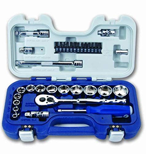 Williams 50603 3/8-Inch Drive Basic Tool Set, 34-Piece - size: 34 Piece (SAE), style: 3/8" Drive