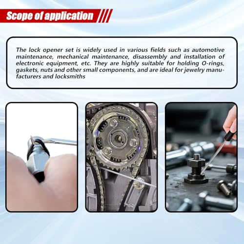 8PCS Precision Pick Set, Pick and Hook Set, Easy Removal Tool for Automotive Oil Seals, Universal Car Accessories Mini Precision Hooks Puller Remover for Car Auto Oil Seal/O-Ring Seal Gasket