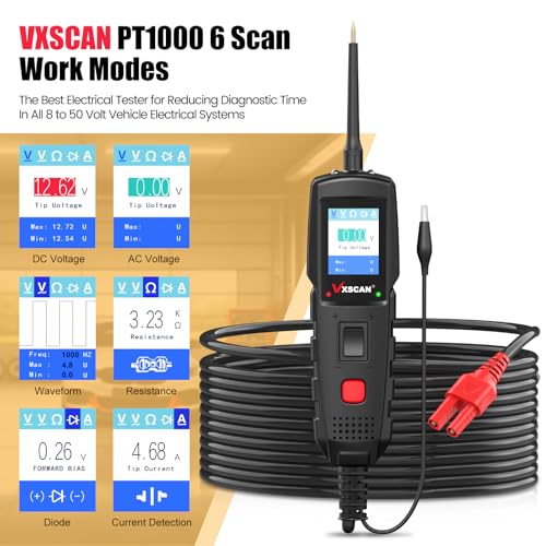 Automotive Power Circuit Probe Kit, Circuit Tester Breaker Finder Tool, 12/24V Short Open Breaker Circuit Finder Wire Tracer AC/DC Trailer Relay Fuse Test with 20FT Cord